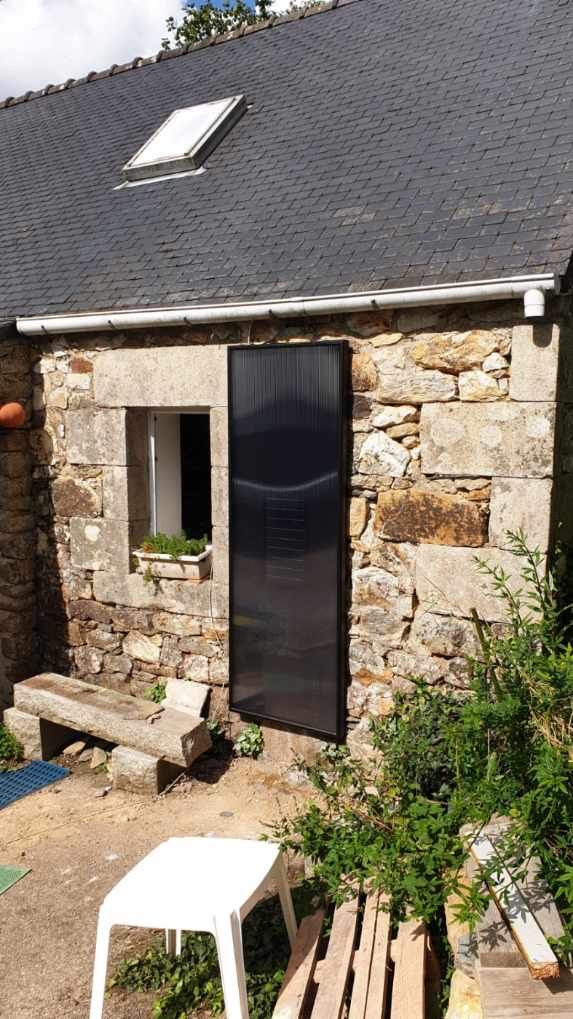 Ventilation solaire sur une maison près de Brest